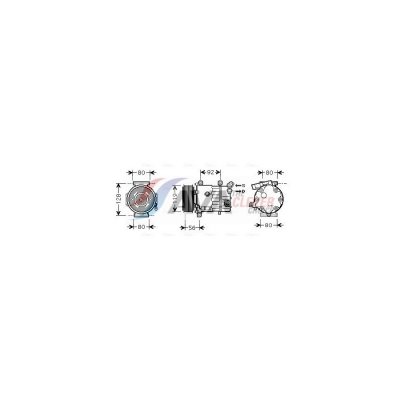 AVA QUALITY COOLING  Compresseur de climatisation CNK255
