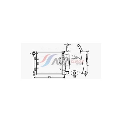 AVA DEUTSCHLAND GMBH Ava Quality Cooling fta2345&nbsp;Radiateur, Refroidissement Moteur