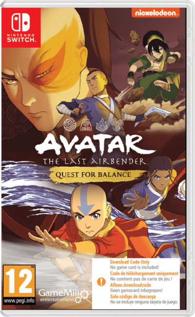 GAMEMILL Avatar The Last Airbender : Quest for Balance (Code in a Box) (SWITCH)