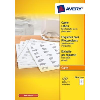 AVERY Ave B/1400 Etiq Cop 105x39 Blc Dp143 100