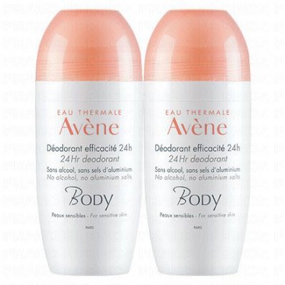 AVENE Av&egrave;ne Body D&eacute;odorant Efficacit&eacute; 24H Lot de 2 x 50 ml - Lot 2 produits