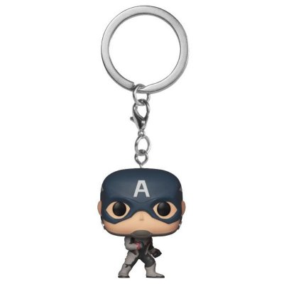  Avengers Endgame - Porte-cl&eacute;s Pocket POP! Captain America 4 cm 