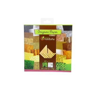 AVENUE MANDARINE  - Kit cr&eacute;atif - Origami : Papier Nature