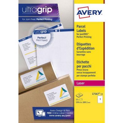 AVERY  Blanc 199.6 x 289.1 mm 15 &eacute;tiquette(s) (15 feuille(s) x 1) &eacute;tiquettes d'exp&eacute;dition