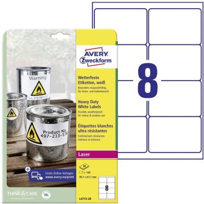 AVERY  Etiquette, 99,1 x 67,7 mm