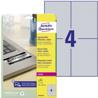 AVERY ZWECKFORM Avery Etiquette d'identification, argent