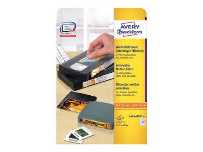 AVERY  Etiquette Stick+Lift, 147,3 x 20 mm, blanc