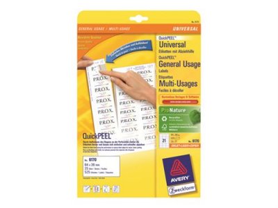 AVERY ZWECKFORM  6170 &Eacute;tiquettes multiusage 64x 36 mm (Import Allemagne)