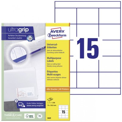AVERY DENNISON AVERY/Zweckform &eacute;tiquettes pour disquettes 3,5"", sans cadre