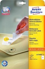 AVERY ZWECKFORM  Etiquettes Stick+Lift, 199,6 x 143,5mm,blanc
