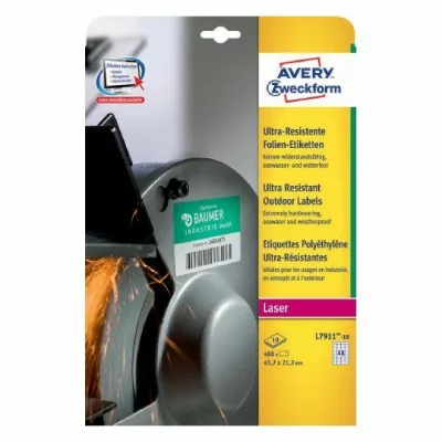  Avery Zweckform - Folienetikett L7911-10 45,7x21,2mm 480 St./Pack.