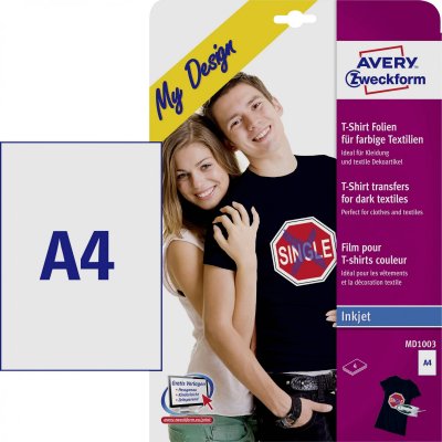 AVERY DENNISON Avery Zweckform My Design Film Transfert T-Shirt, Format A4