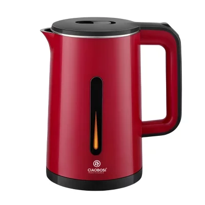 AVIZAR  Bouilloire &Eacute;lectrique 0.6L 1500W avec Arr&ecirc;t Automatique Noir / Rouge