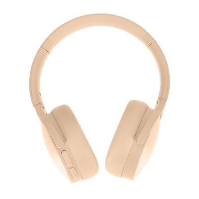 AVIZAR  Casque Audio Bluetooth &agrave; R&eacute;duction de Bruit avec Microphone Beige