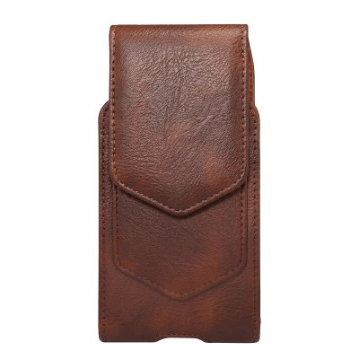 AVIZAR  &Eacute;tui Ceinture pour Smartphone 6.1"" Fermeture Magn&eacute;tique avec Porte-carte Marron