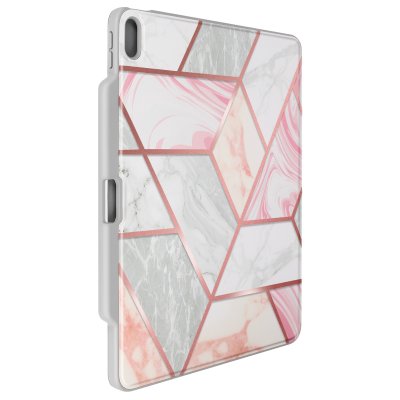 AVIZAR  &Eacute;tui iPad Air 13 M4 2026 Marbr&eacute; Blanc / Rose