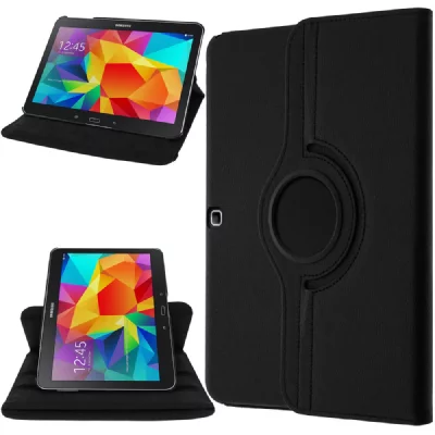 AVIZAR  &Eacute;tui noir avec support de livre pour Samsung Galaxy Tab 4 10.1 T530