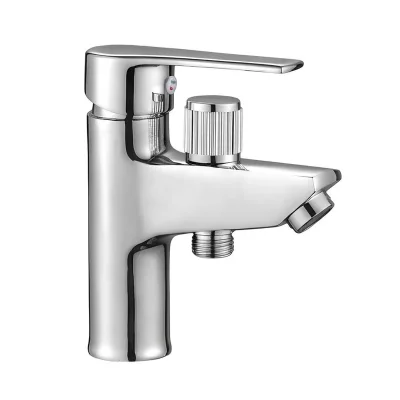 AVIZAR  Mitigeur de Lavabo 1 Trou Finition Chrom&eacute; Anti-corrosion Argent