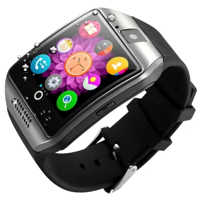 AVIZAR  Montre Connect&eacute;e Bluetooth et Cam&eacute;ra, Argent