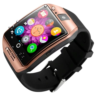 AVIZAR  Montre Connect&eacute;e Bluetooth et Cam&eacute;ra, Dor&eacute;e