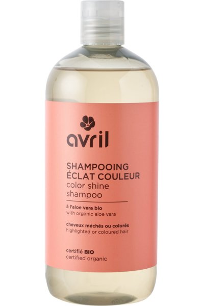 AVRIL  - Shampooing Eclat Couleur &Agrave; L'aloe Vera - 500ml - Certifi&eacute; Bio
