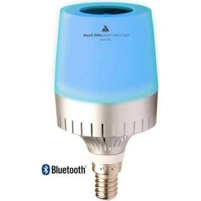 AWOX  StriimLIGHT Mini Color - Enceinte sans fil Bluetooth - Argent