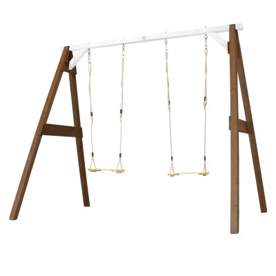 AXI  portique 4 en 1 sports fun marron blanc 160x254x207cm A030.210.03