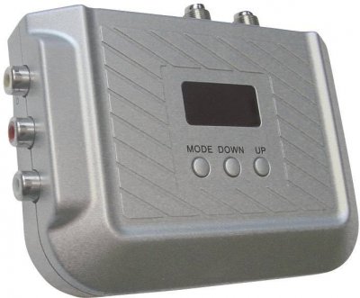 AXING  AVM 6-00 Modulateur audio/vid&eacute;o st&eacute;r&eacute;o THF/UHF - Avec &eacute;cran LED