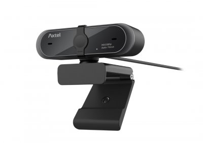 AXTEL  Webcam AX-FHD 1080P Full HD - Microphone int&eacute;gr&eacute; - Filaire USB - Noire