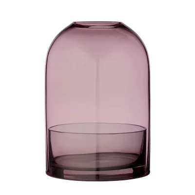 AYTM  - Lanterne Tota, &Oslash; 16,2 x H 23 cm, noir / rose