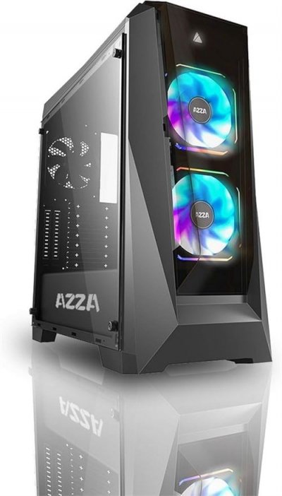 AZZA  Boitier Moyen Tour ATX Chroma B RGB avec panneau vitr&eacute; (Noir)