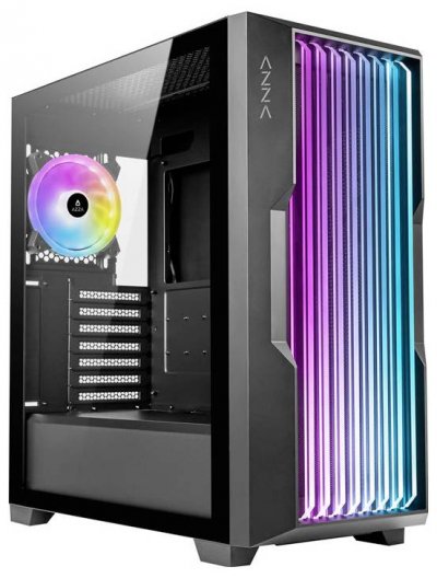 AZZA  Boitier Moyen Tour ATX Guardian RGB avec panneau vitr&eacute; (Noir)