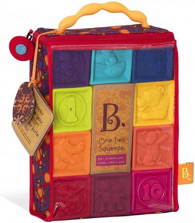 B. TOYS B Toys - Cubes - One Two Squeeze orange