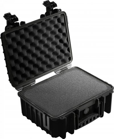 B&W  Outdoor 3000 With Pre-cut Foam Insert Case Noir