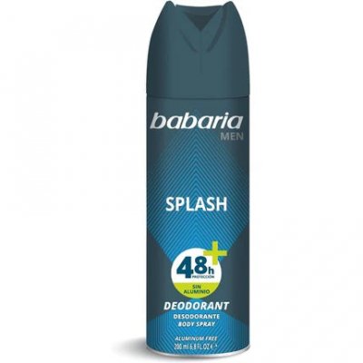 BABARIA  D&eacute;odorant Spray corps splash homme sans aluminium 200 ml