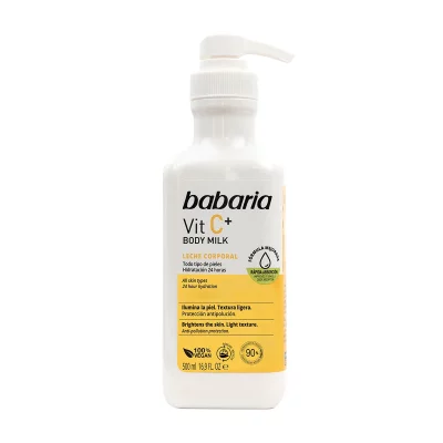BABARIA  Lait corporel hydratant &agrave; la vitamine C 500 ml