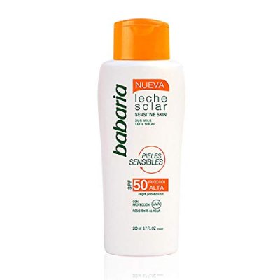BABARIA  Leche Solar Sensitive Skin Spf50 Resistente Al Agua 200ml