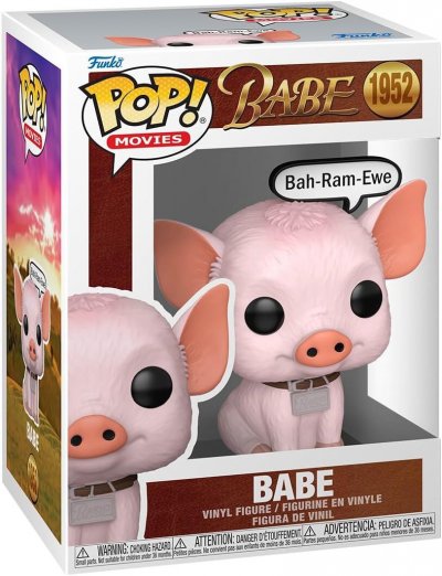 FUNKO Babe, le cochon devenu berger - Figurine POP! Babe (Bah-Ram-Ewe) 9 cm