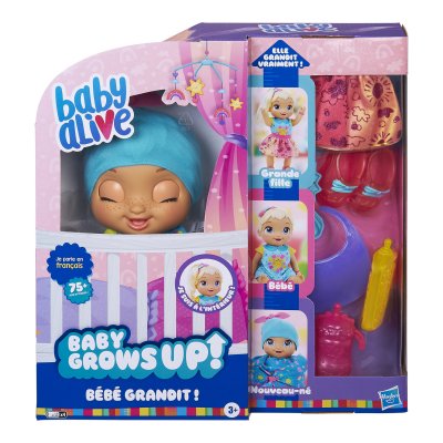BABY ALIVE  - b&eacute;b&eacute; grandit et parle - poup&eacute;e - happy hope ou merry meadow