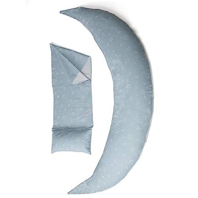 NUVITA Baby coussin de grossesse et d'allaitement dreamwizard multifonctionnel gris/motifs