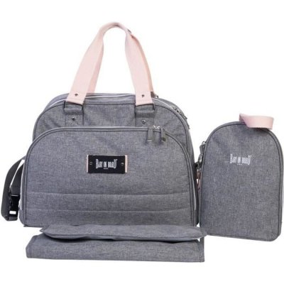 BABY ON BOARD  Sac a langer URBAN Sweet Pink - gris/rose