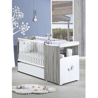 BABY PRICE  new leaf lit b&eacute;b&eacute; combin&eacute; evolutif 120x60 en 90x190 