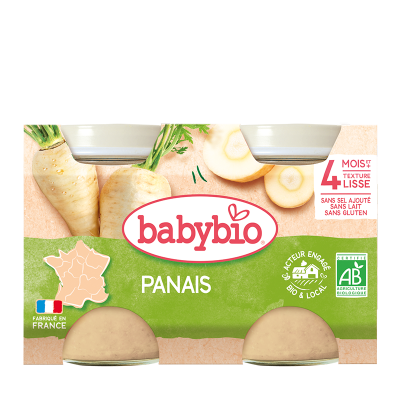 BABYBIO  L&eacute;gumes - Petits pots Panais d&egrave;s 4 mois 2x130g