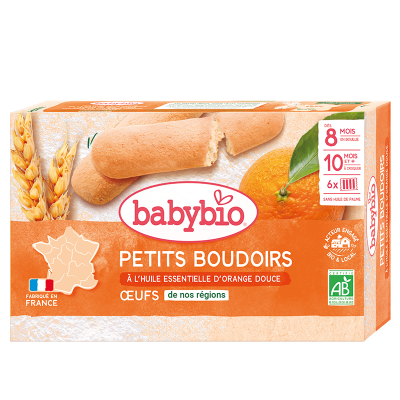 BABYBIO  - Petits Boudoirs - Bio - 120g - D&egrave;s 8 mois