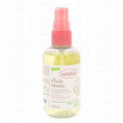 BABYBIO  Soins - Huile&eacute;toil&eacute;e huile de massage nourrissante corps 100ml