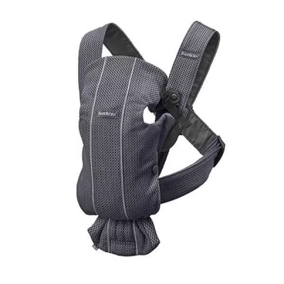 BABYBJORN BABYBJ&Ouml;RN Porte-b&eacute;b&eacute; Mini, 3D Mesh, Anthracite
