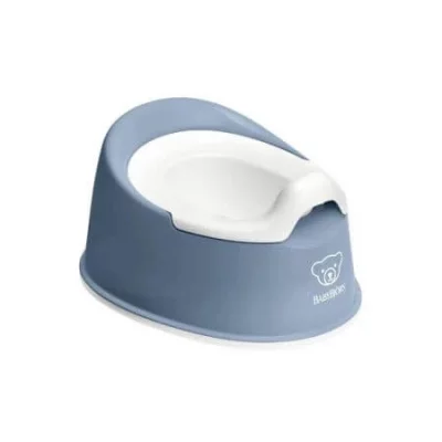 BABYBJORN  - pot smart, bleu profond/blanc