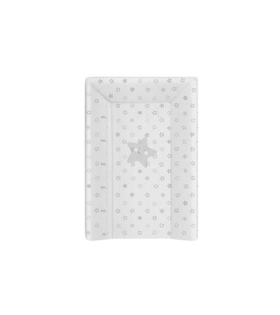 BABYCALIN  Matelas A Langer Luxe 50 X 70 Cm Etoile Gris Toise Imprim&eacute;e