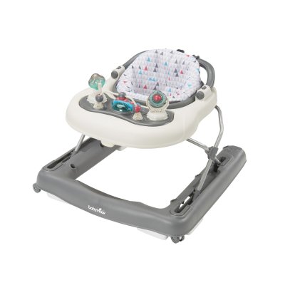 BABYMOOV  Trotteur-Pousseur b&eacute;b&eacute; - Evolutif - Pliage compact - Musical, Zinc