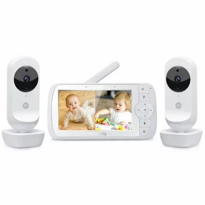 MOTOROLA Babyphone vid&eacute;o sans fil VM 35-2 Twin  blanc